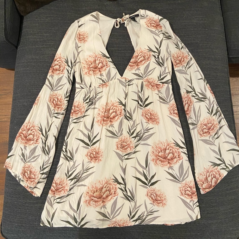Forever 21 Floral Open Back Dress